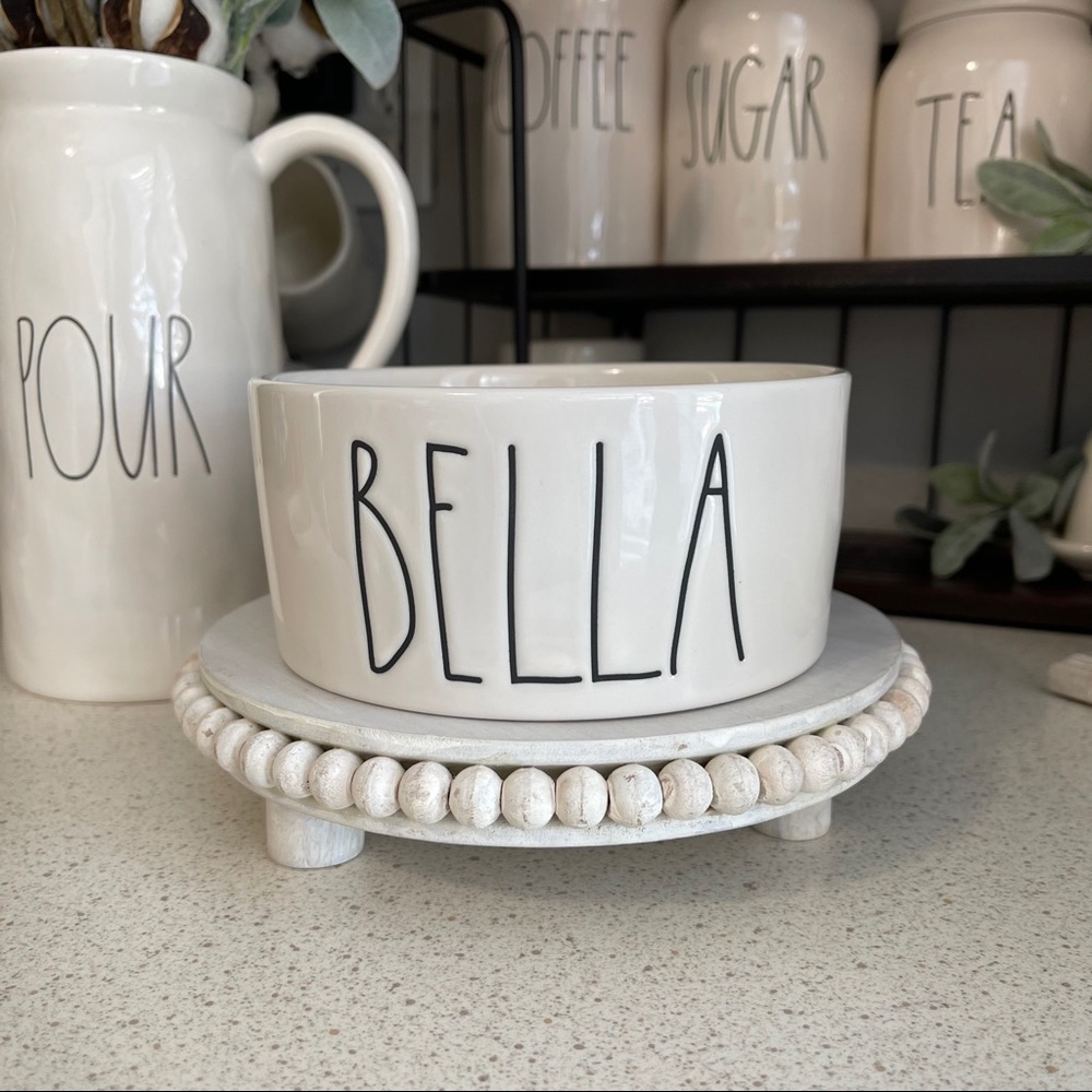 New Rae Dunn BELLA Pet Food Bowl